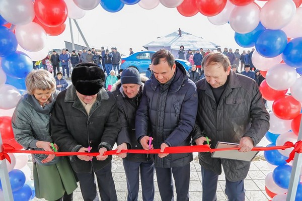 Открытие физкультурно-оздоровительного комплекса в с. Азей